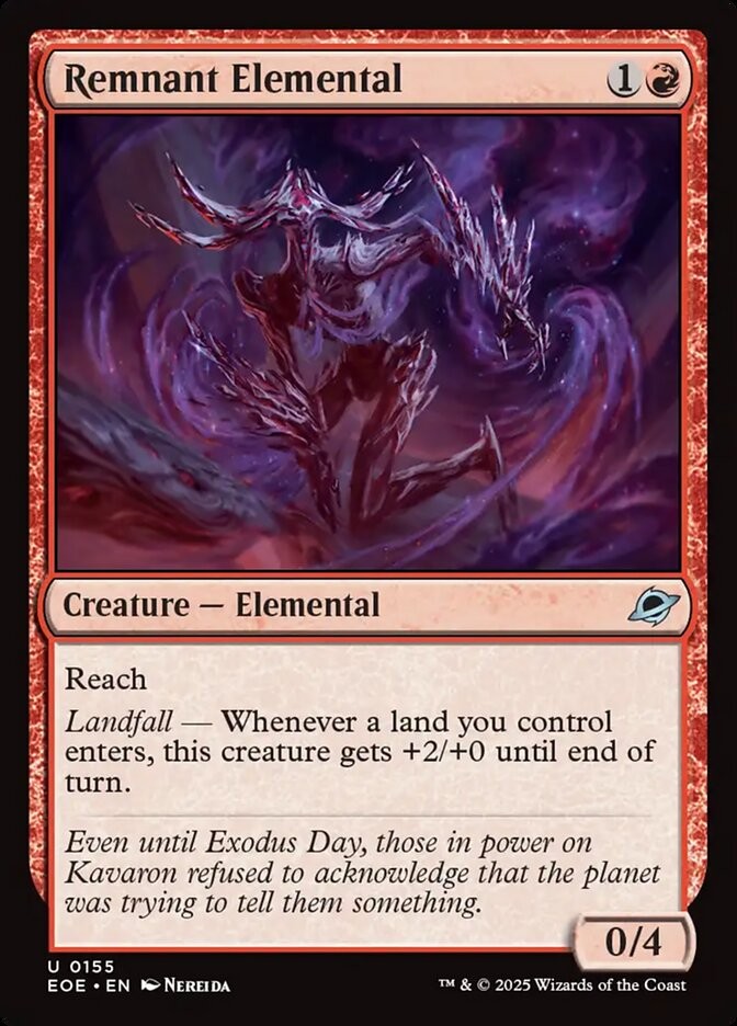 Remnant Elemental (155) Edge of Eternities EOE MTG Magic