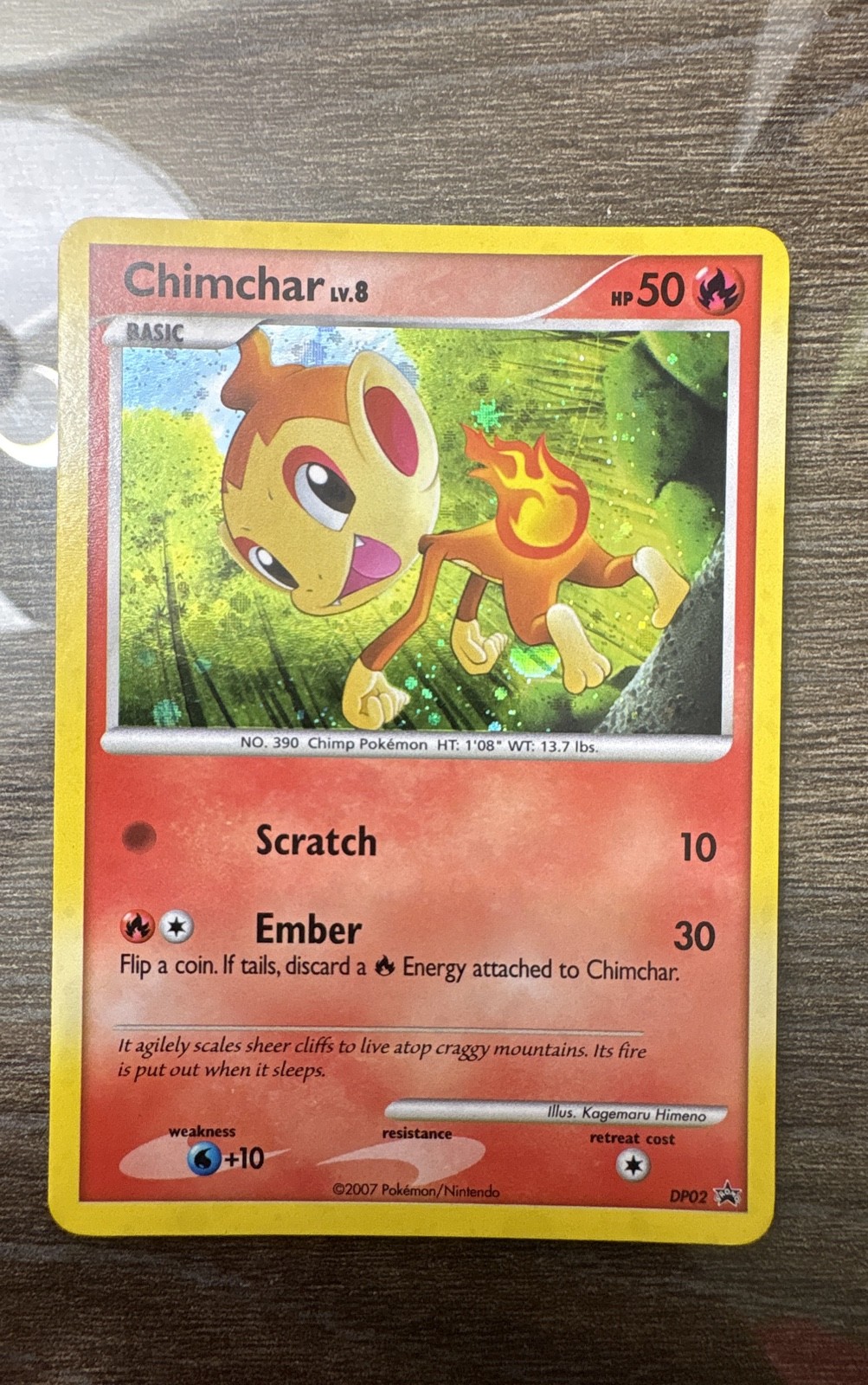 Chimchar DP02 Diamond and Pearl Holo