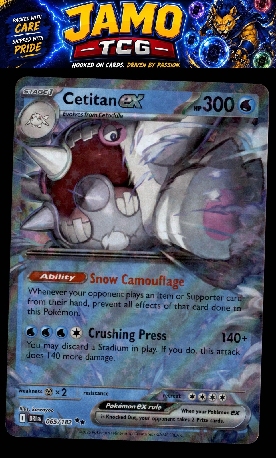 SV10: Destined Rivals #065/182 Cetitan ex