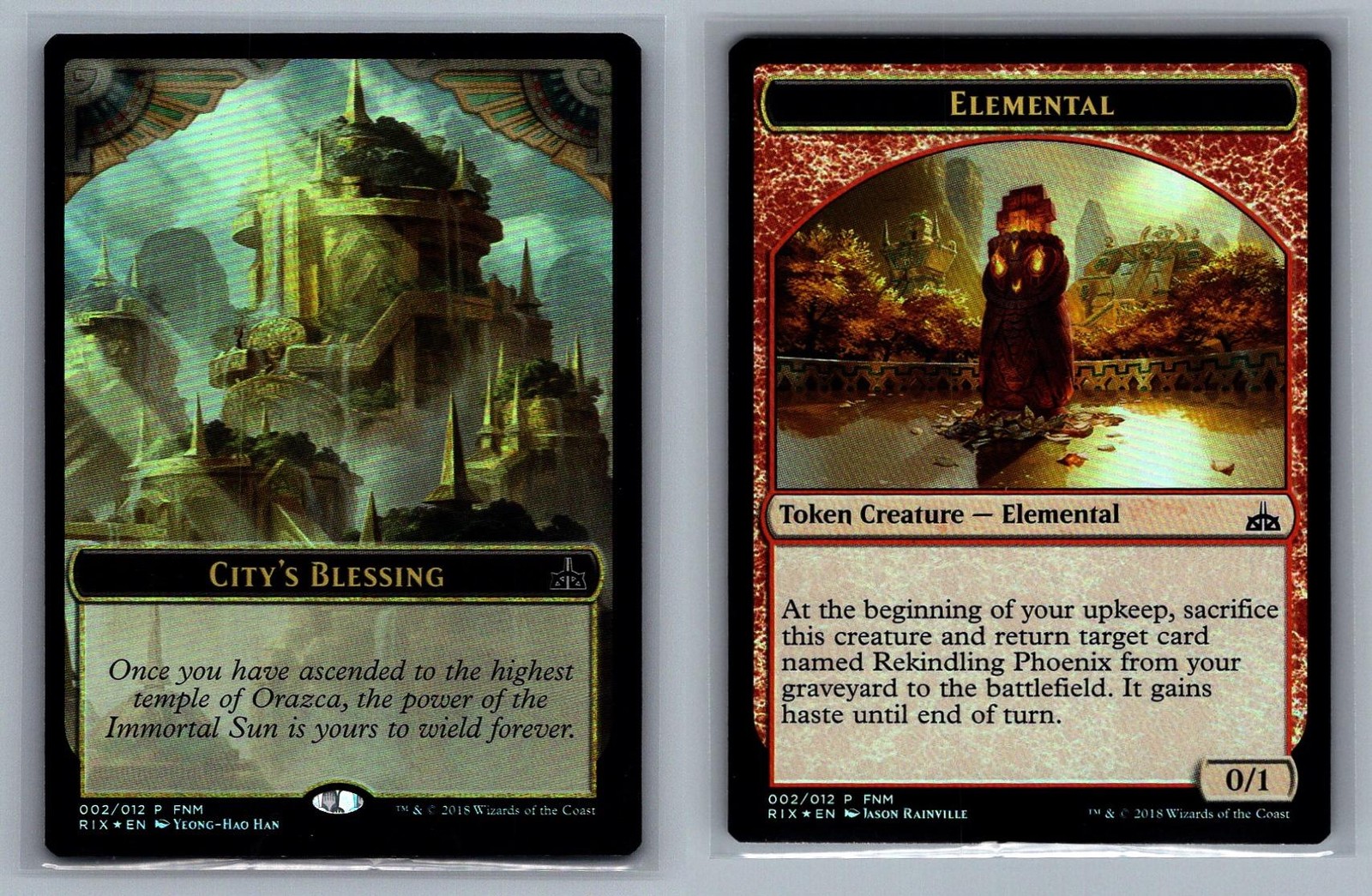 City’s Blessing // Elemental Double Token #2 Foil Promos Magic: The Gathering