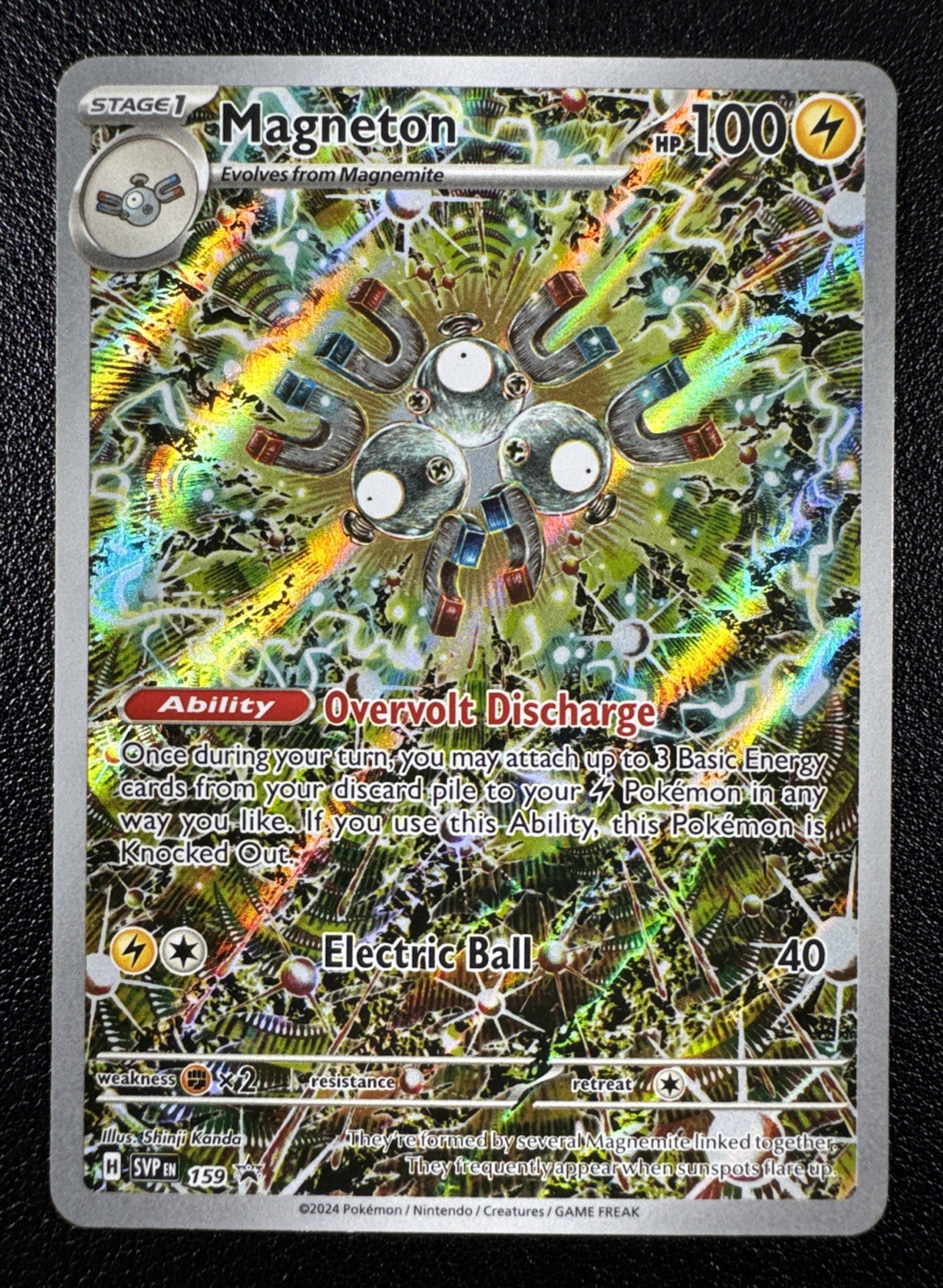 Pokemon: Magneton Scarlet & Violet Promo Full Art Holo 159