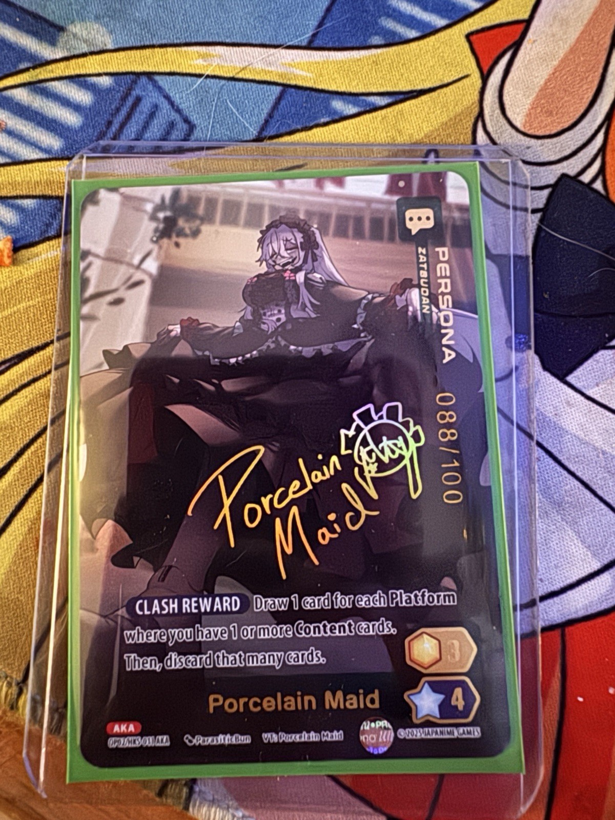 Signed Porcelain Maid Oshi Push Foil Limited 88/100