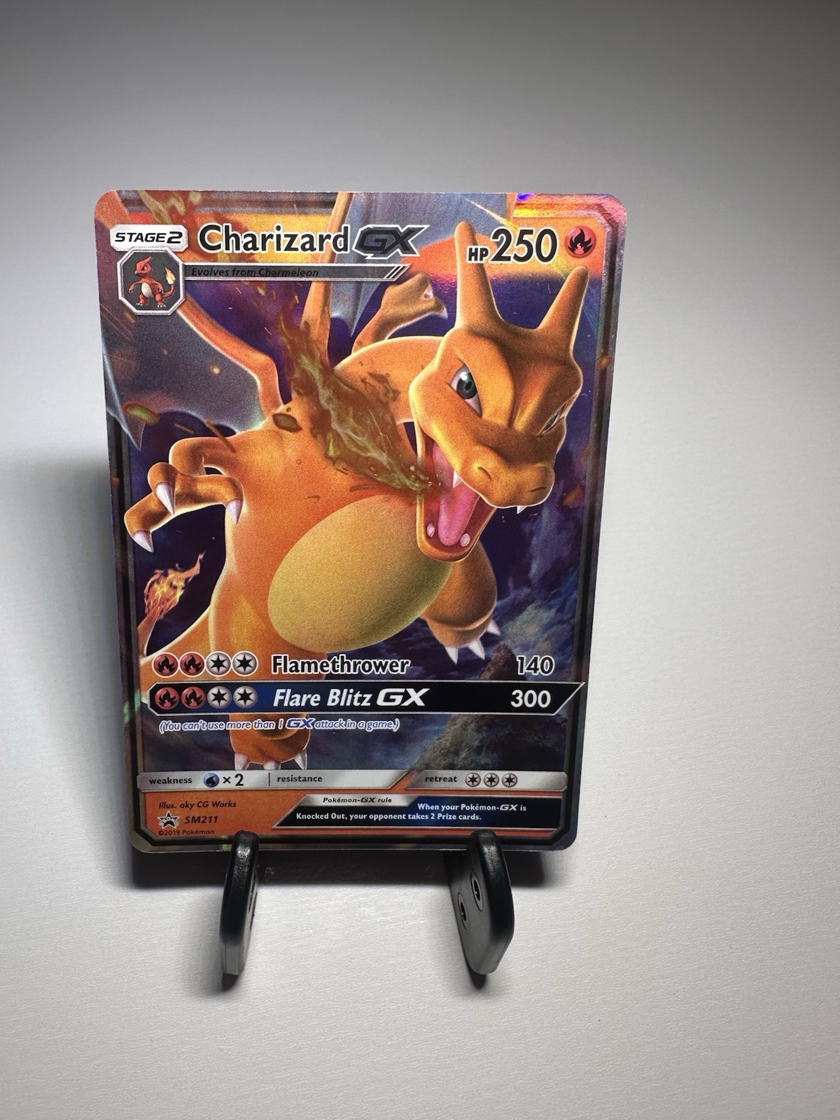 Charizard GX Promo Card Holo SM211