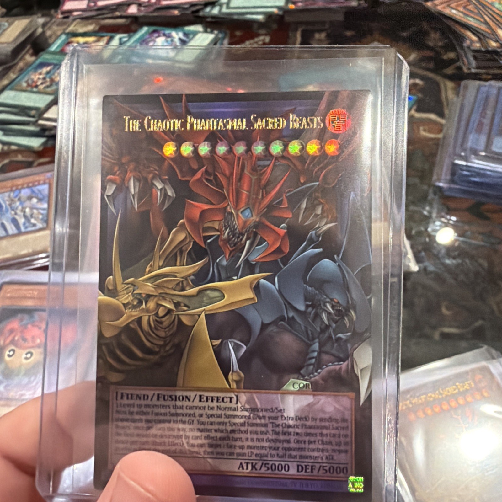 Yu-Gi-Oh The Chaotic Phantasmal Sacred Beasts Extended Art Ultra Rare CORI-EN029