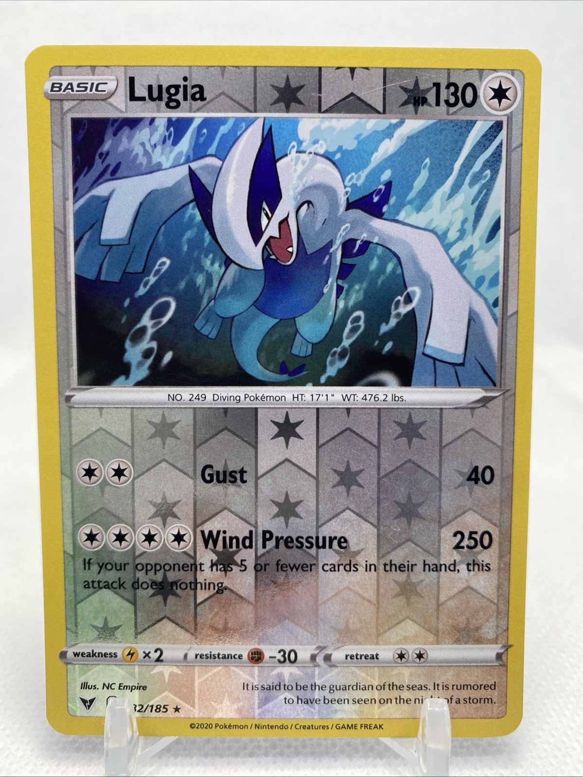 Lugia 132/185 Swsh04: Vivid Voltage Reverse Holo