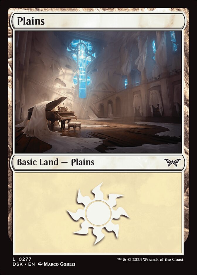 MTG Duskmourn L Plains #0277 PLAYSET 4X X4