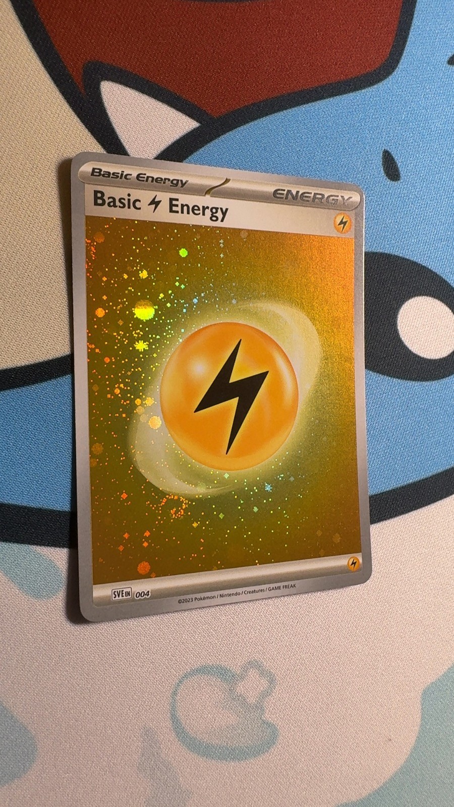 🌀🌀 2 Swirls – Basic Lightning Energy Cosmos Holo 004 151 Pokemon NM