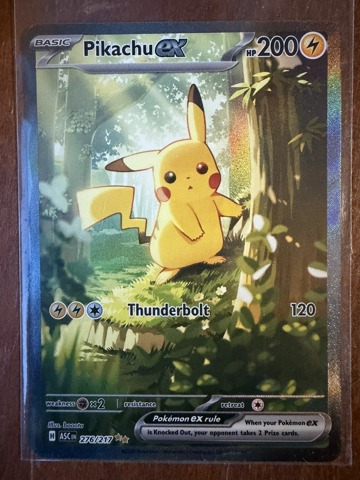 Pokemon Pikachu ex Special Illustration Rare 276/217 – Ascended Heroes – NM/Mint