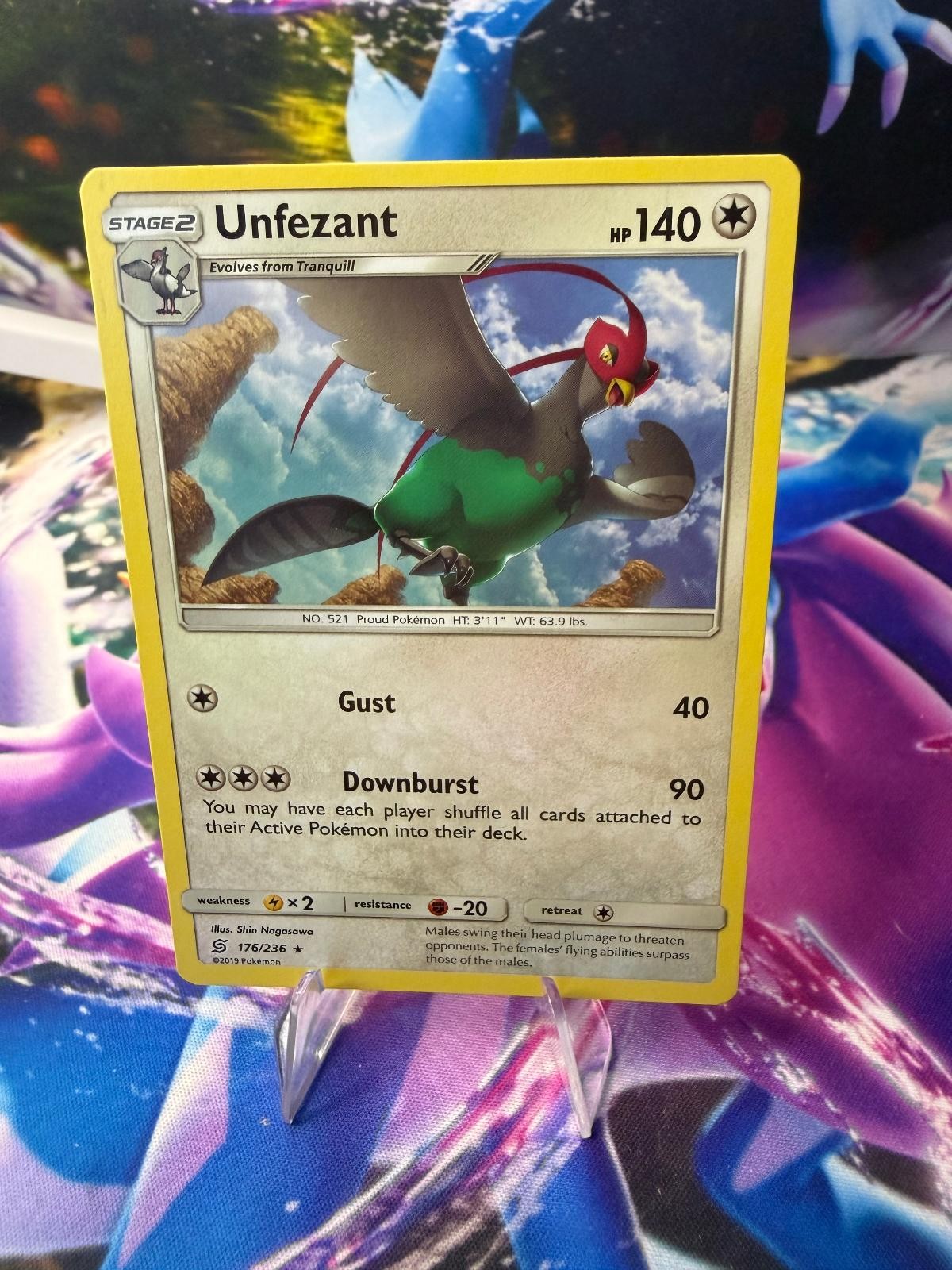 UNFEZANT 176/236 UNIFIED MINDS Rare Pokemon