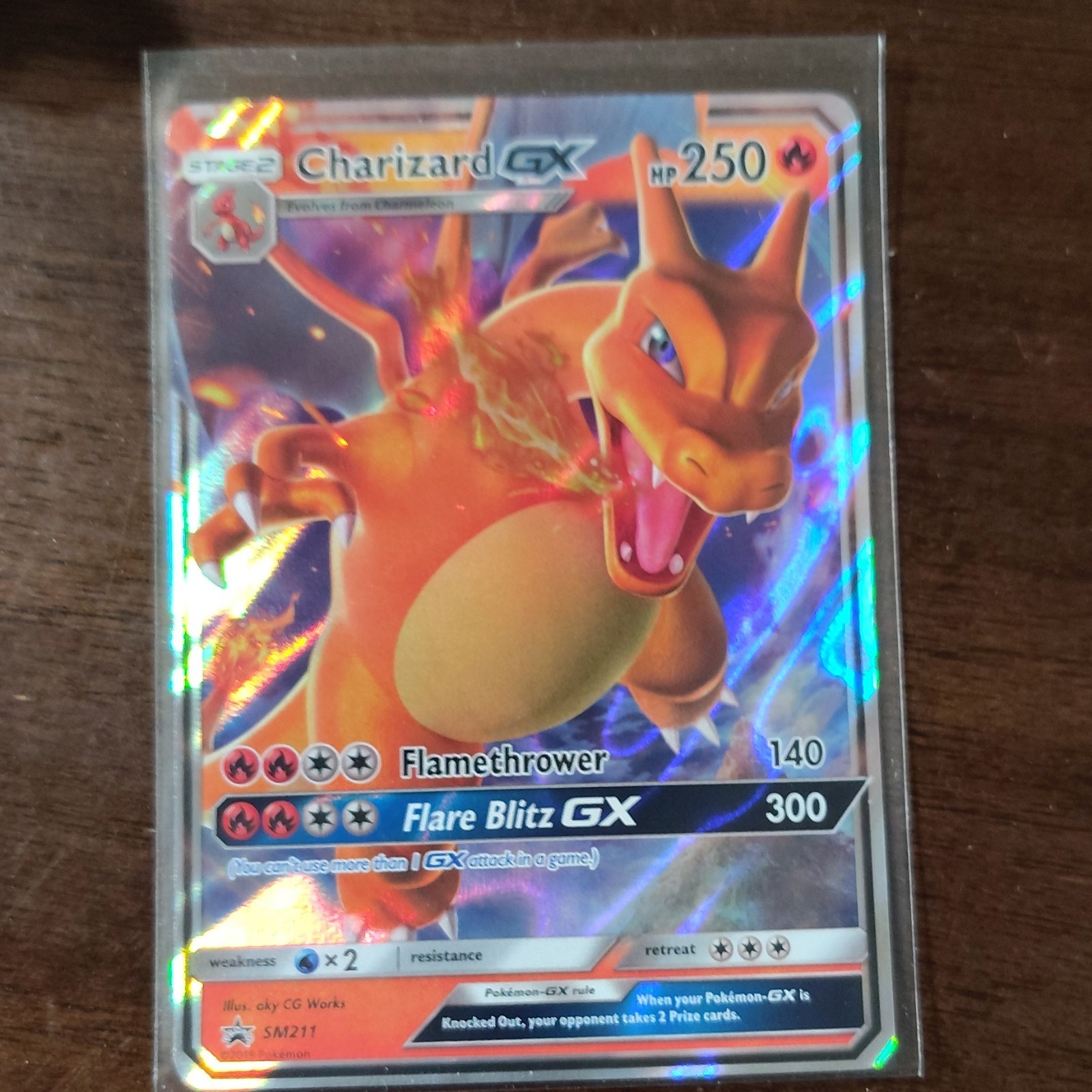 The Pokémon Company Charizard GX SM211 SM Promo Holo English 250 HP