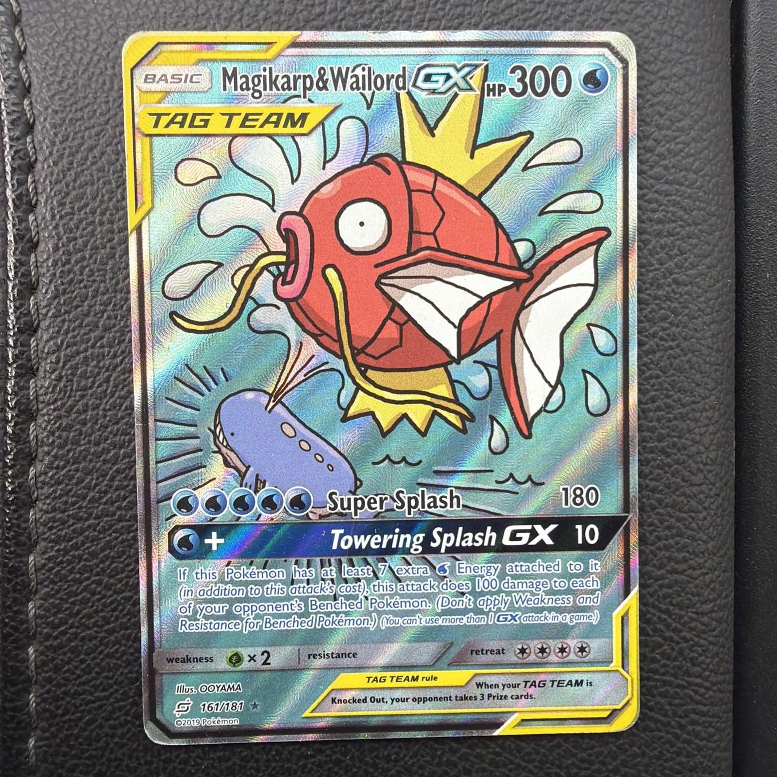 Magikarp & Wailord GX TAG TEAM GX Alternate Full Art Holo 161/181 (mp-hp)