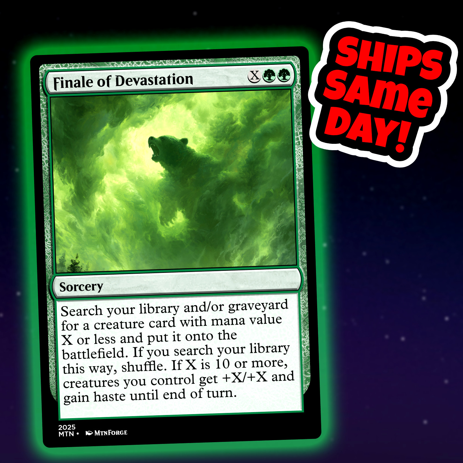 Finale Of Devastation – Custom Art Magic: The Gathering Playtest Card
