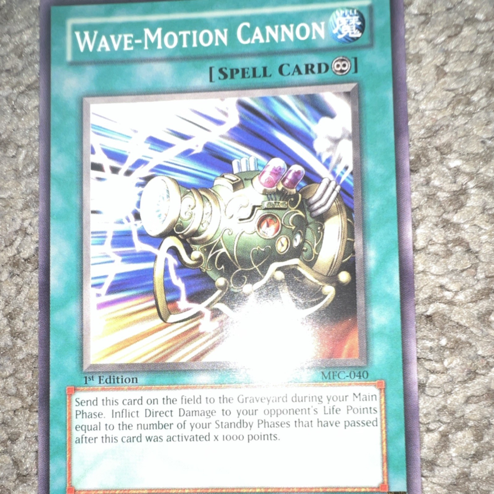 Konami Yu-Gi-Oh! Wave-Motion Cannon MFC-040 1st Ed Spell-Continuous