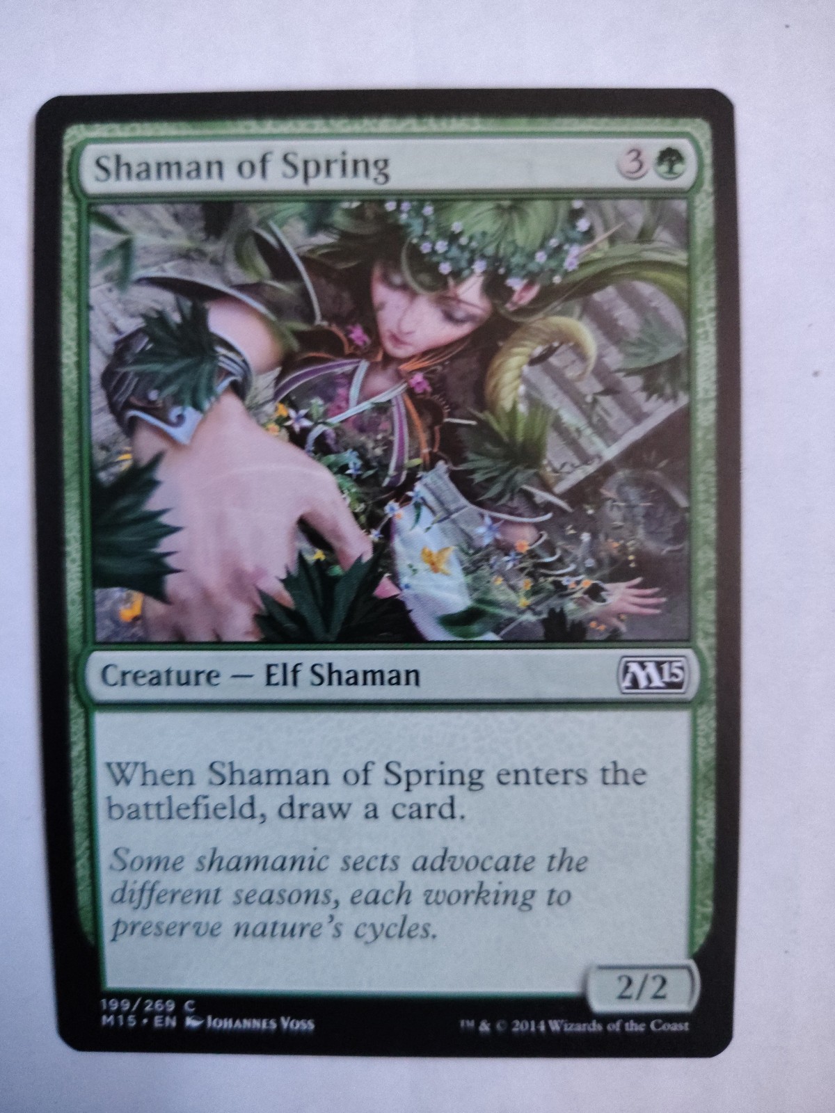 Shaman of Spring (199/269) – Magic 2015 M15 – MTG Magic the Gathering