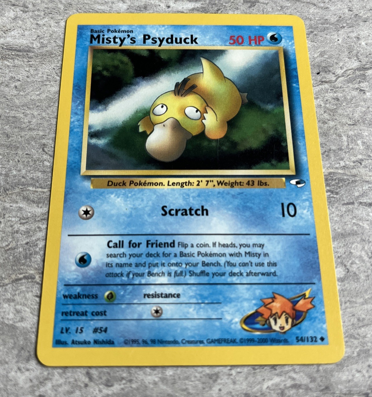 Misty’s Psyduck 54/132 – Pokemon Gym Heroes – Uncommon – Lp