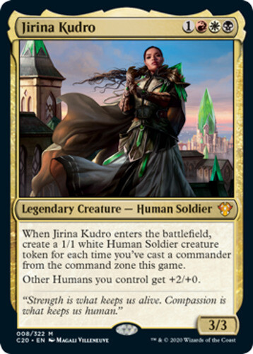 x1 Jirina Kudro – Foil M MTG Commander 2020 M/NM, English