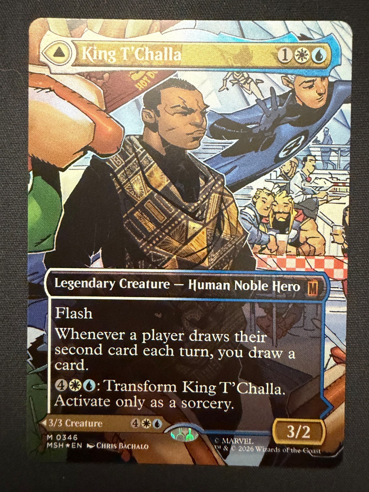 King T’Challa (Borderless) (0346) Marvel Super Heroes Foil