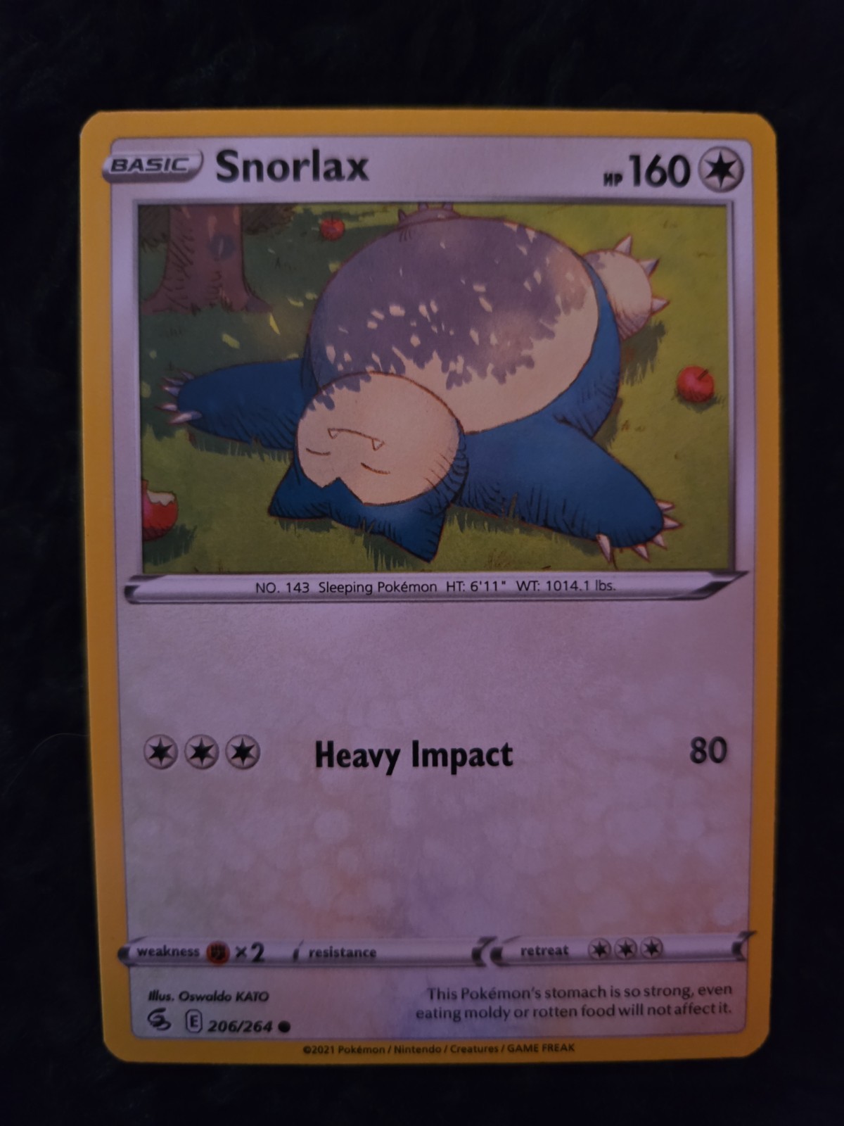 Snorlax 206/264 Swsh08: Fusion Strike Regular