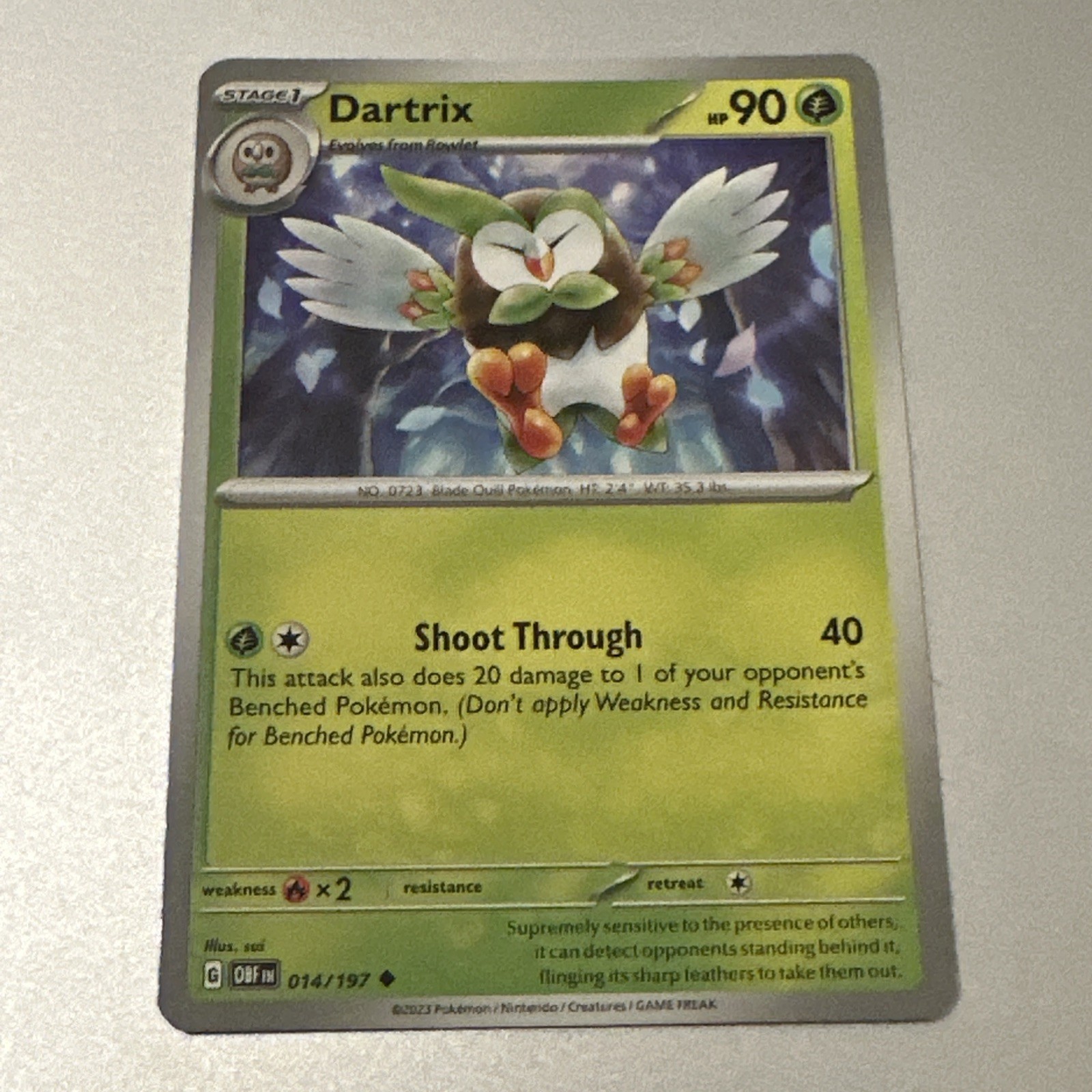 SV03: Obsidian Flames #014/197 Dartrix – Buy 3 Get 2 Free