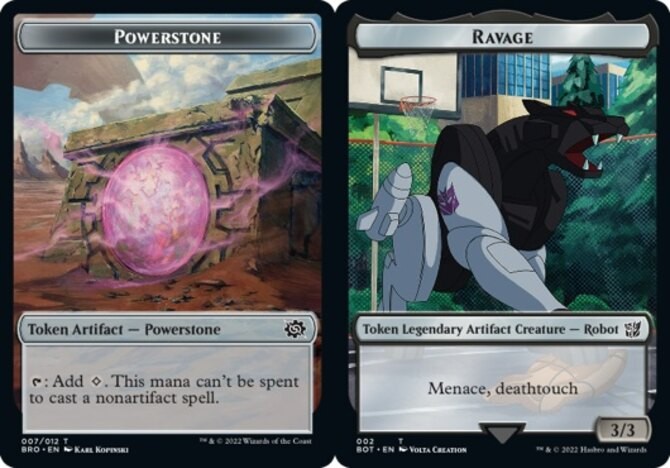 1x Powerstone Token // Ravage Token Double-Sided Token – Foil MTG – The Brothers
