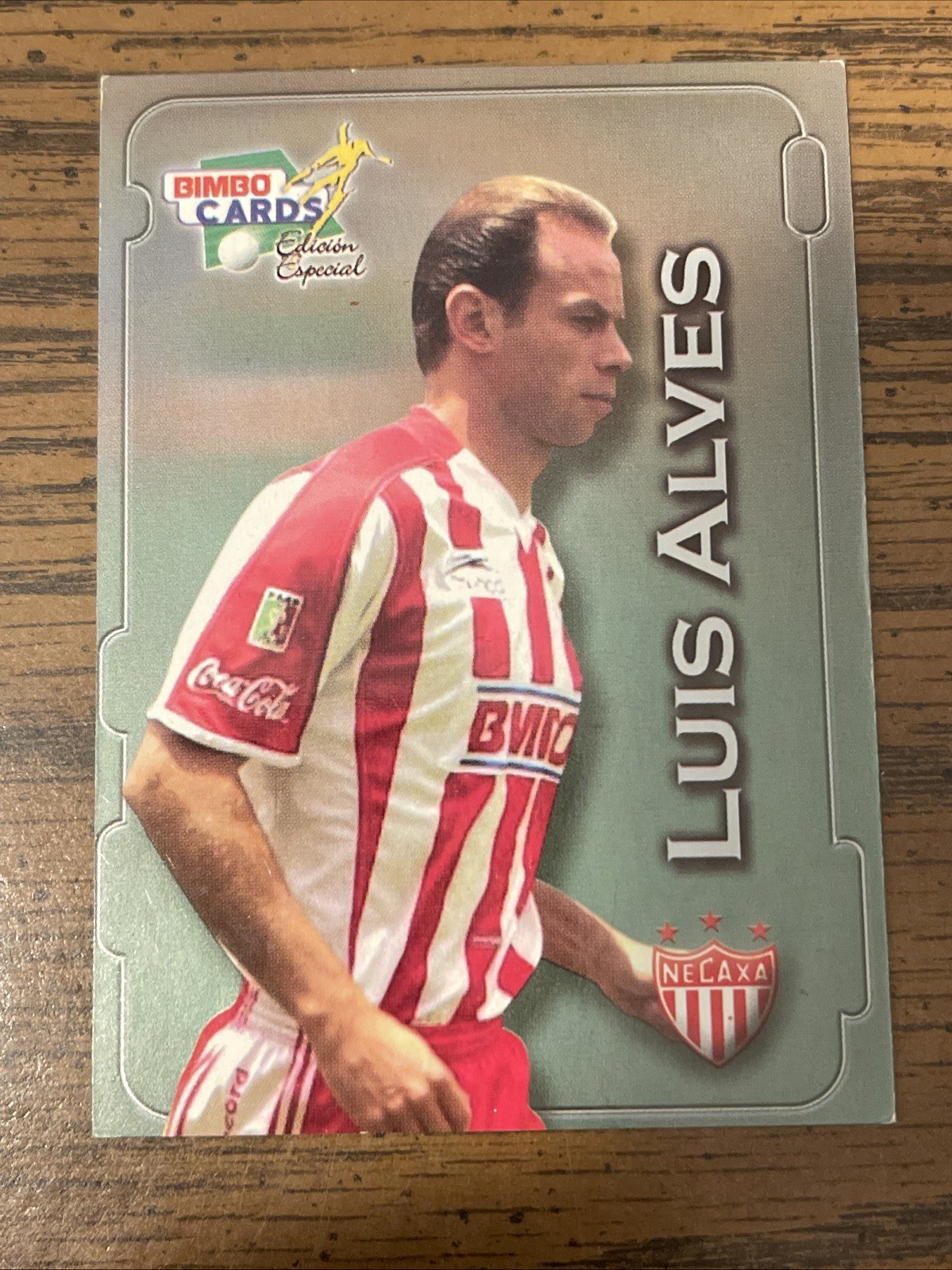 2002 Bimbo Cards Luis Roberto Alves Zague Club Necaxa Mexican Football Card Rare