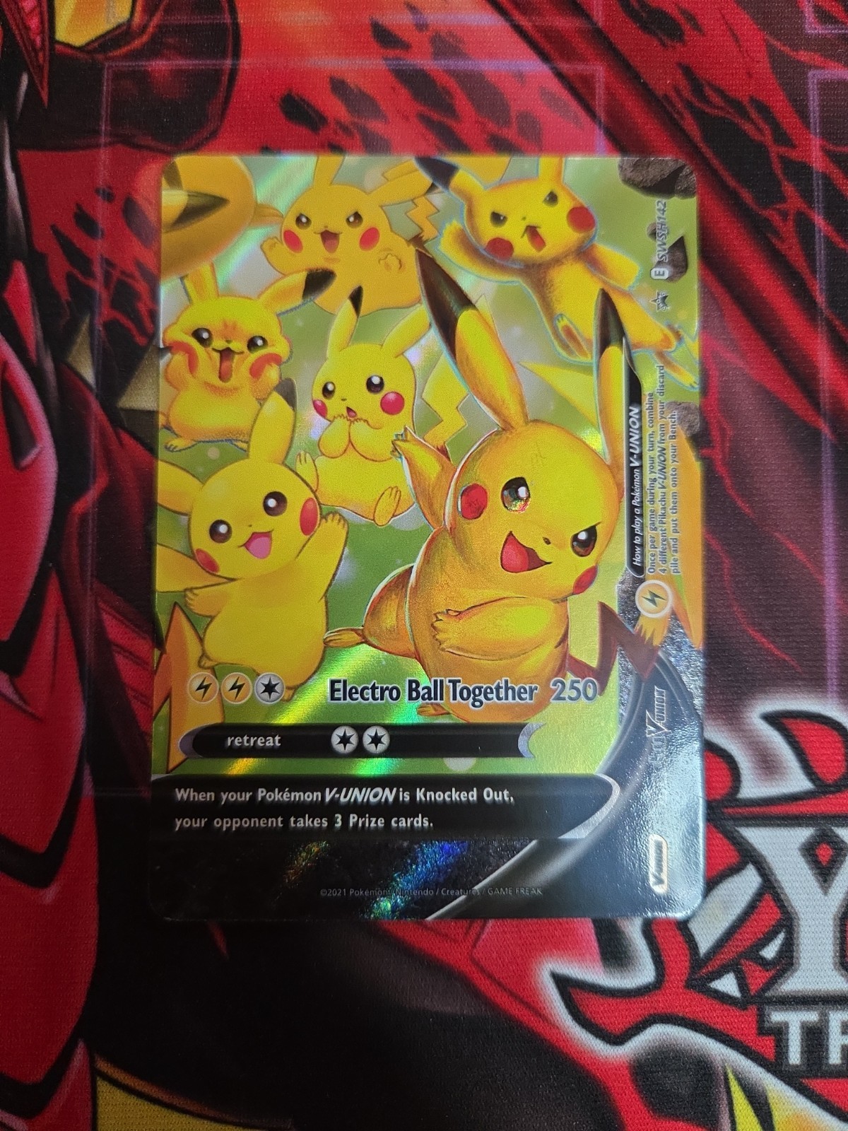 Pikachu V-Union SWSH142 SWSH: Sword & Shield Promo Cards Holo NM