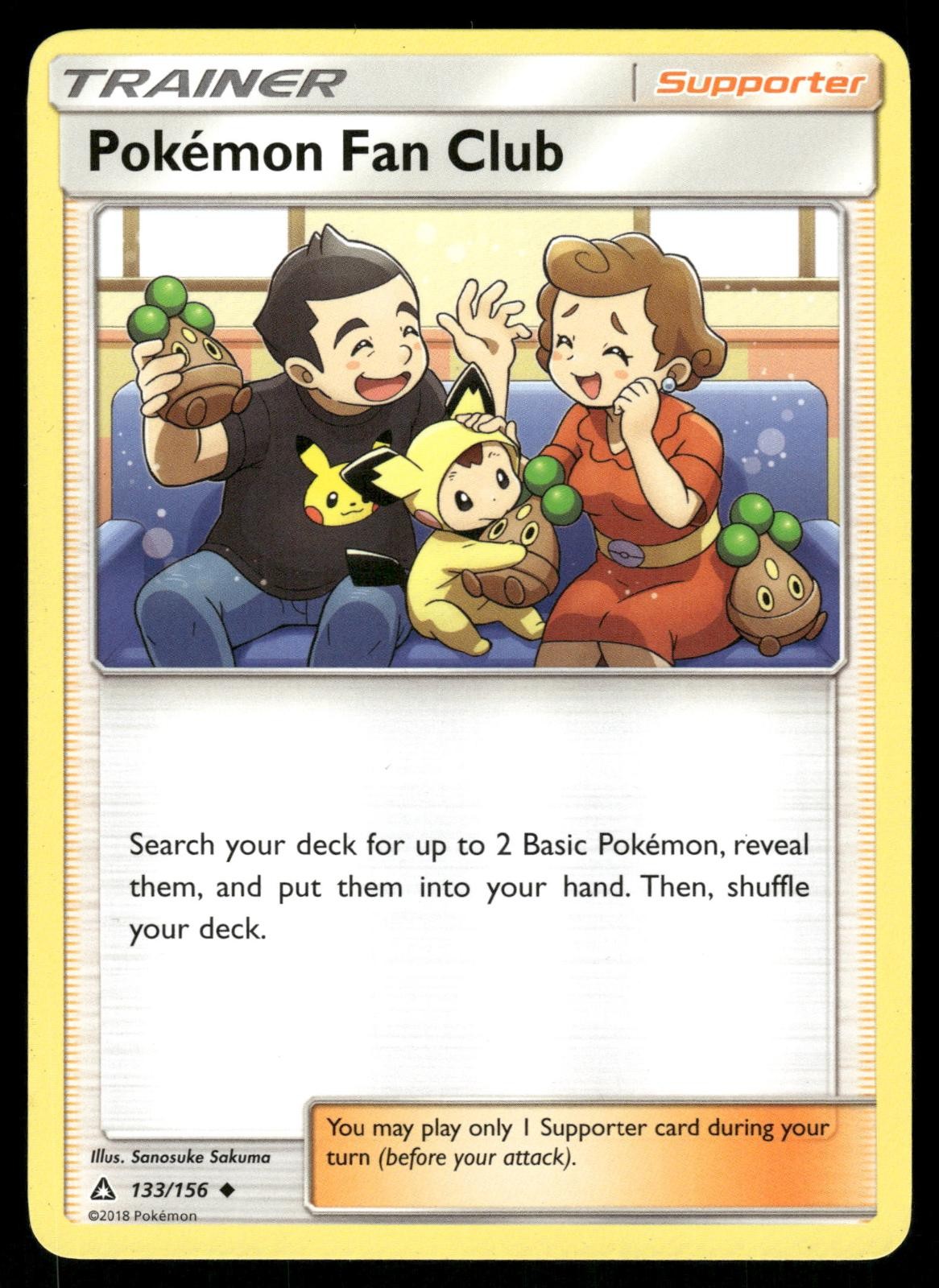 Pokemon Fan Club 133/156 Uncommon Ultra Prism Pokemon LP