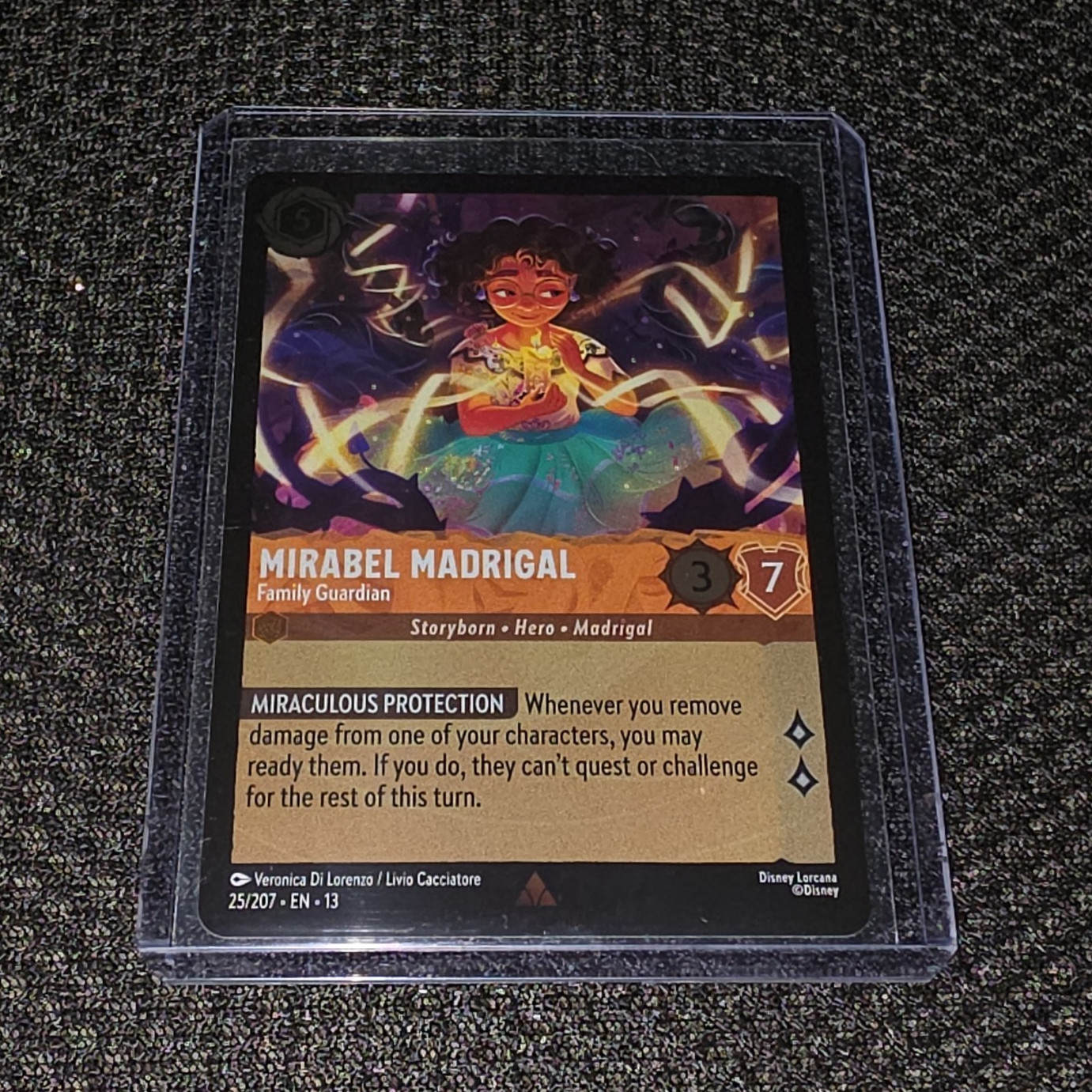 Ravensburger Disney Lorcana Mirabel Madrigal Family Guardian 25/207 Rare Foil