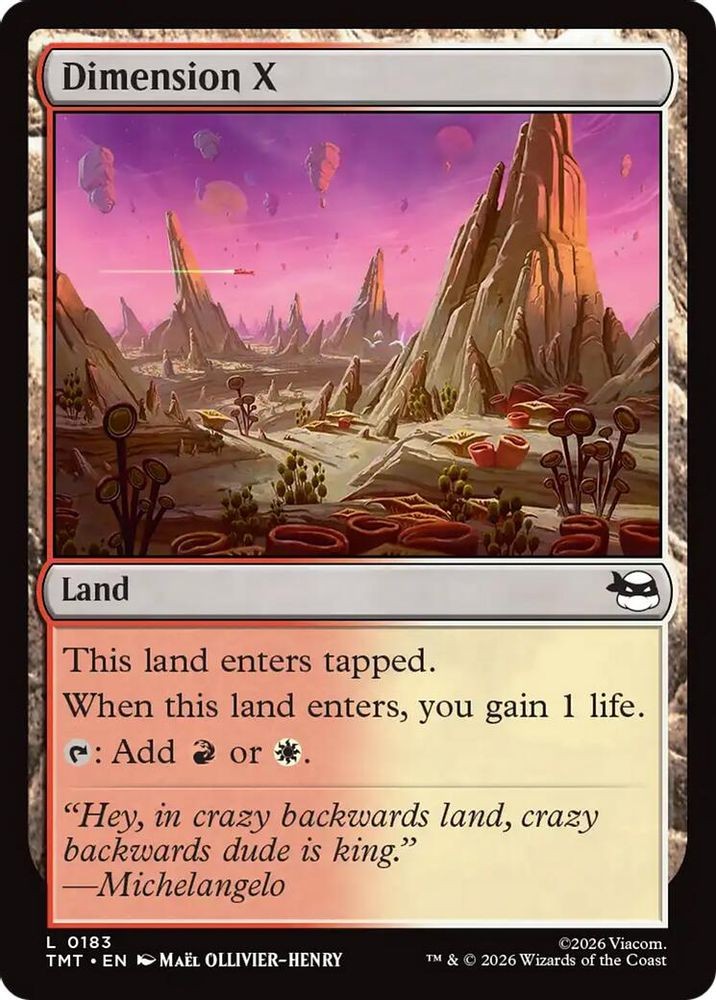 2026 Magic: The Gathering: TMT – Dimension X (#183, L, Near Mint)