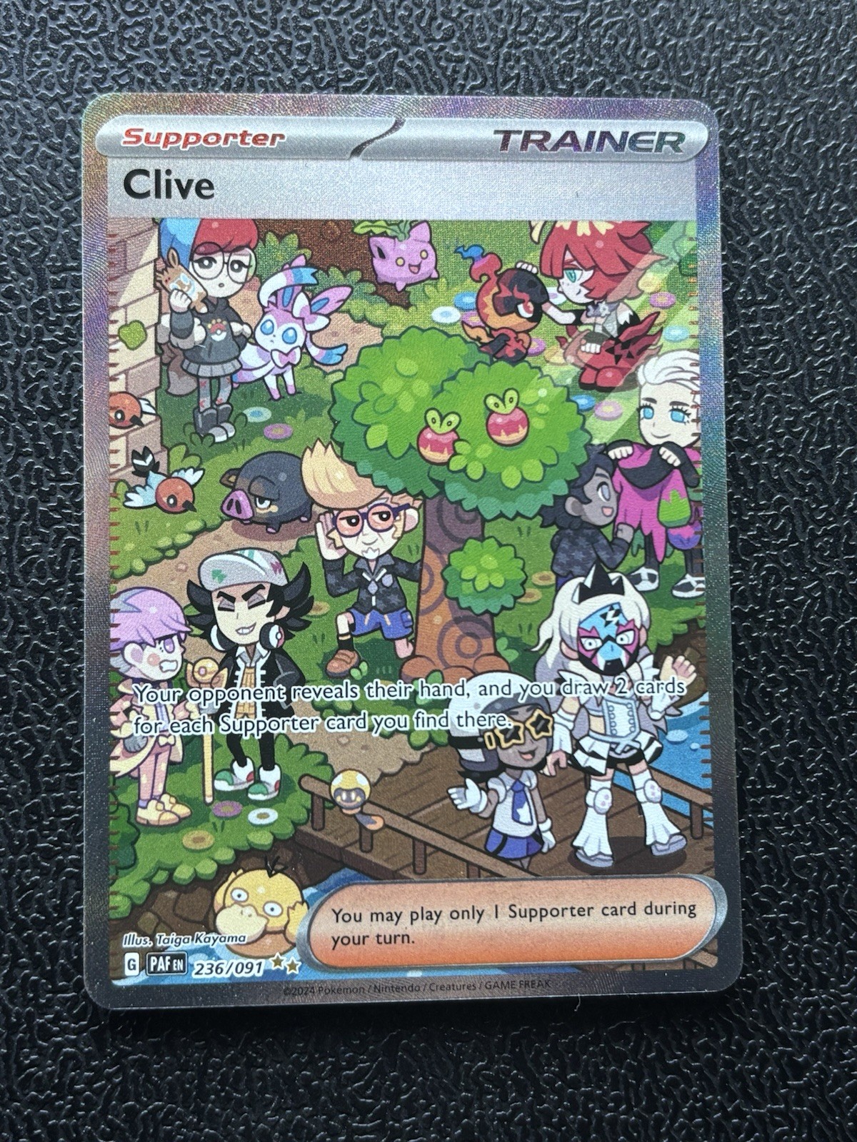 Pokemon Clive 236/091 Paldean Fates Special Illustration Rare SIR English NM