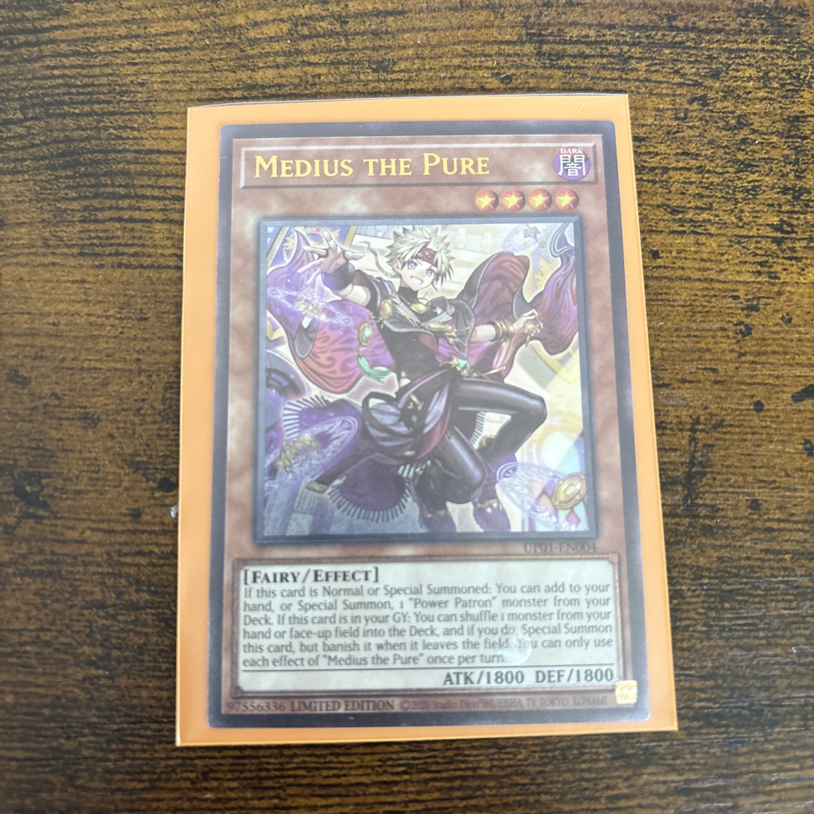 YUGIOH ULTIMATE RARE UP01-EN004 MEDIUS THE PURE-TOURNAMENT PACK 1-IN HAND-CHEAP!
