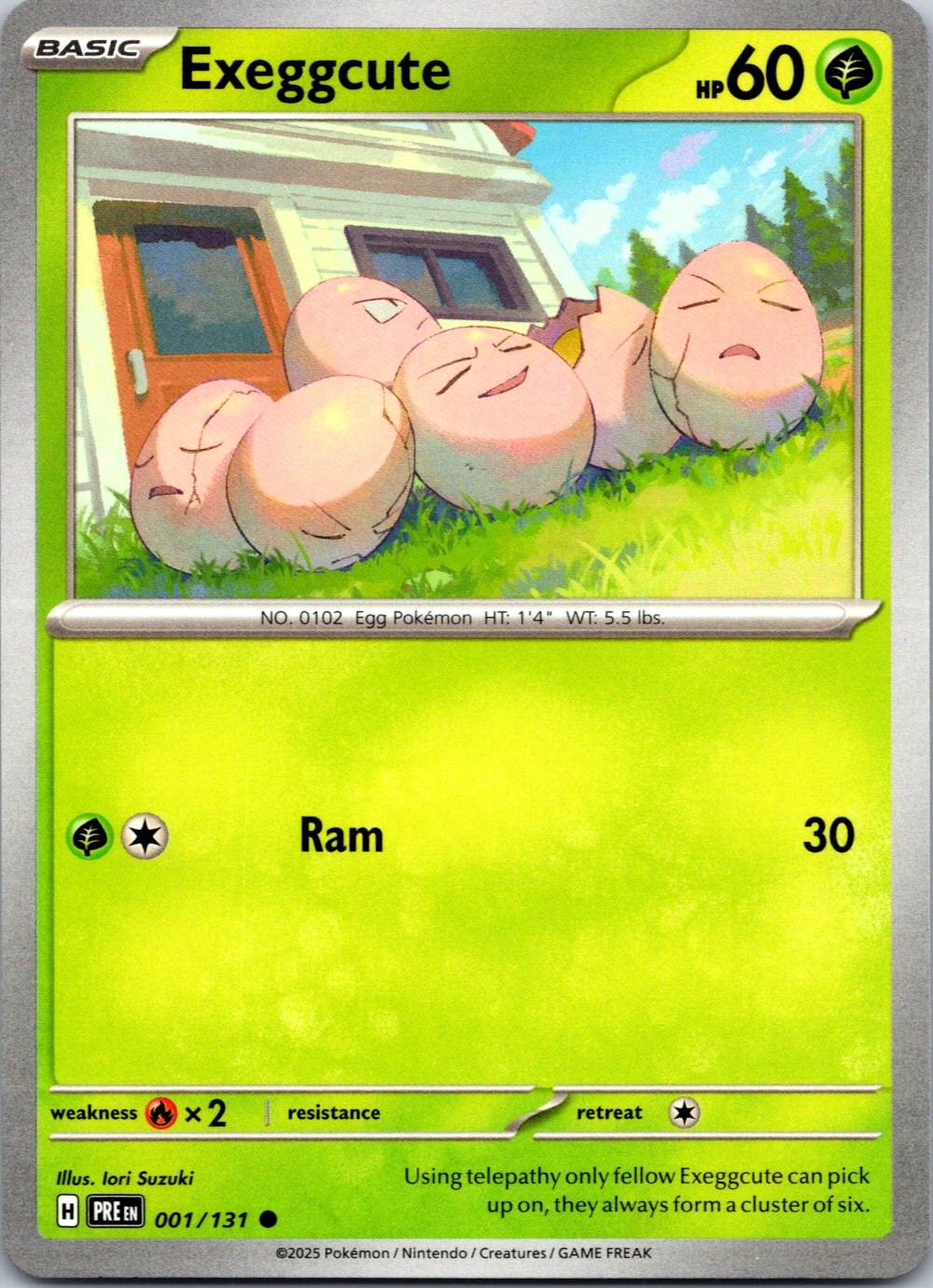 EXEGGCUTE – 001/131 – PRISMATIC EVOLUTIONS – – LP – IORI SUZUKI