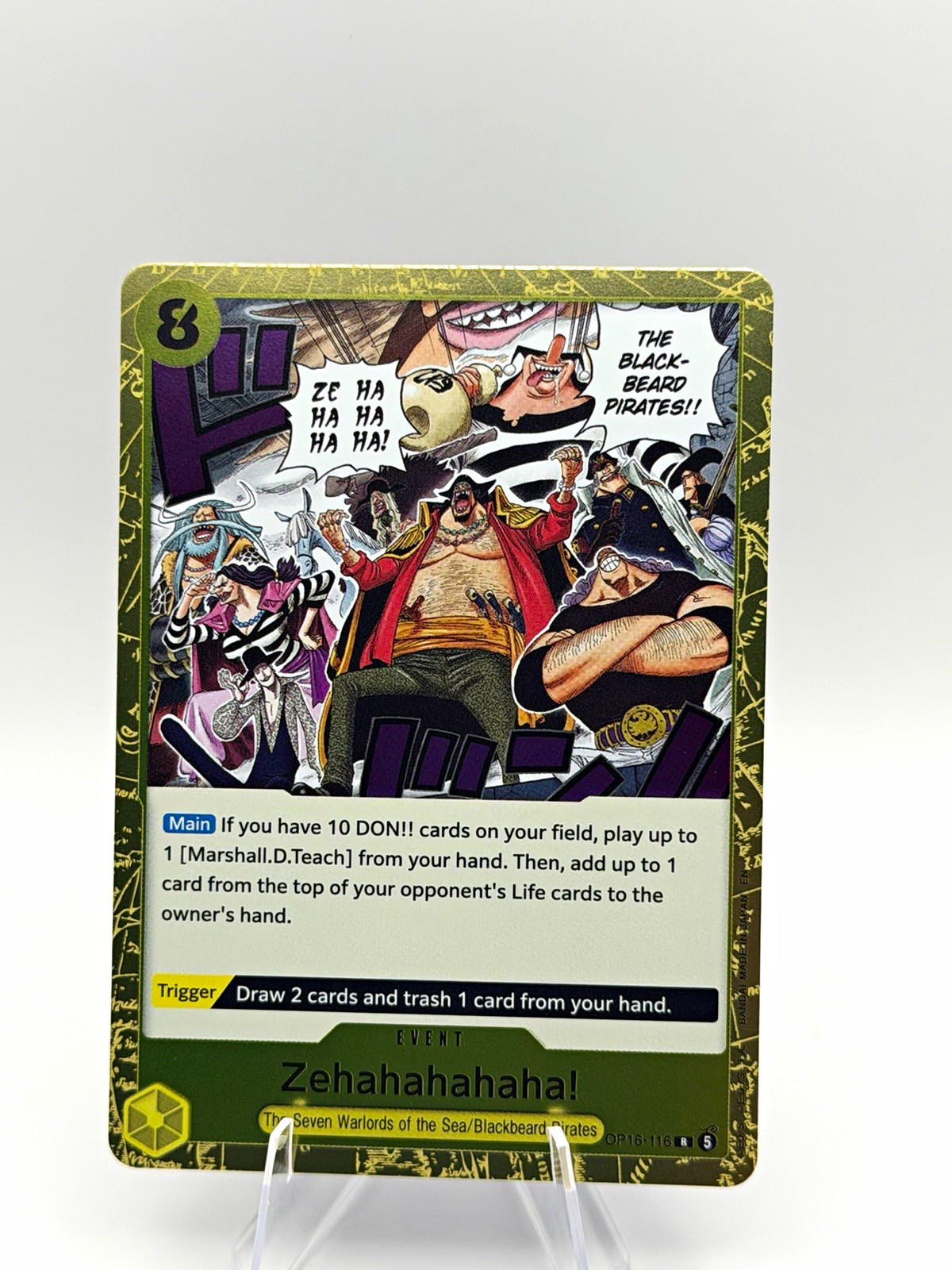 Bandai Zehahahahaha! OP16-116 The Seven Warlords R Foil