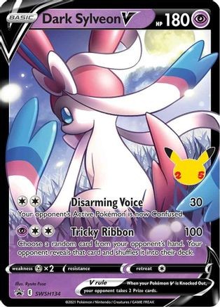 DARK SYLVEON V SWSH134 HOLO PROMO SWORD & SHIELD PROMO POKEMON NEAR MINT