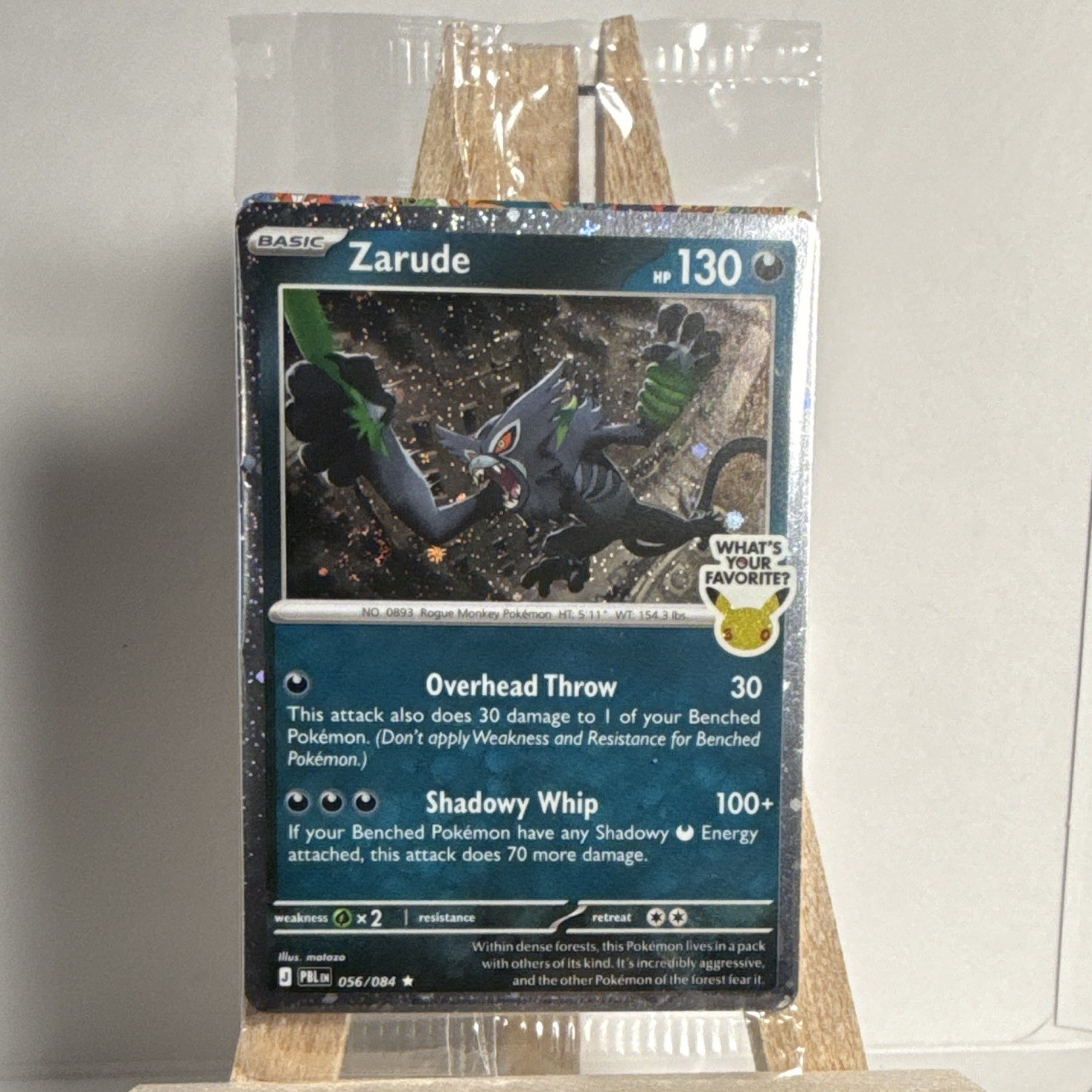 Pokemon TCG Zarude Promo Holo 056/084 Me05 Pitch Black ENG 2020 Sealed
