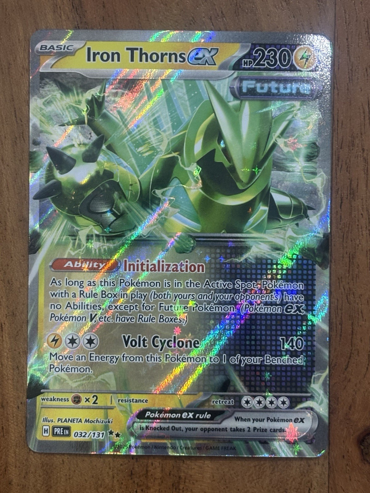 Pokémon TCG Iron Thorns EX Prismatic Evolutions 032/131 Double Rare NM Card