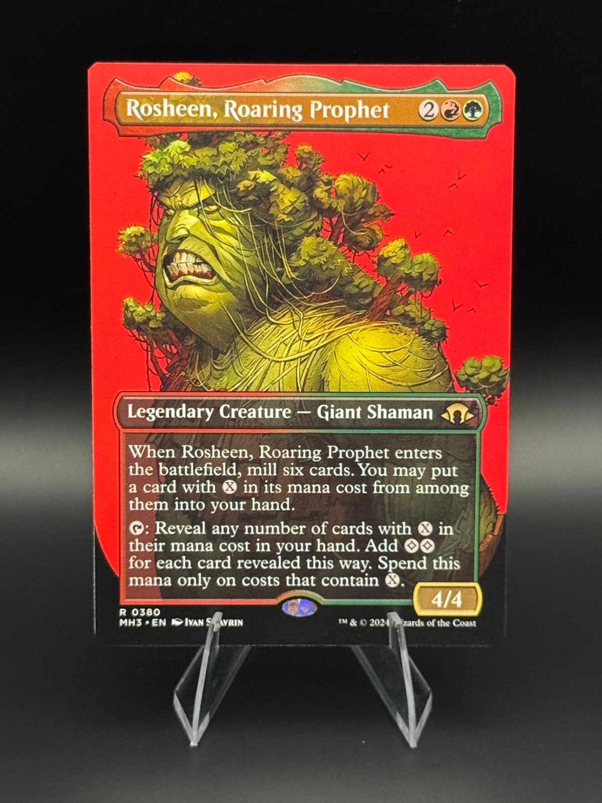 MTG Rosheen, Roaring Prophet (Borderless) 380 Modern Horizons 3 NM Regular