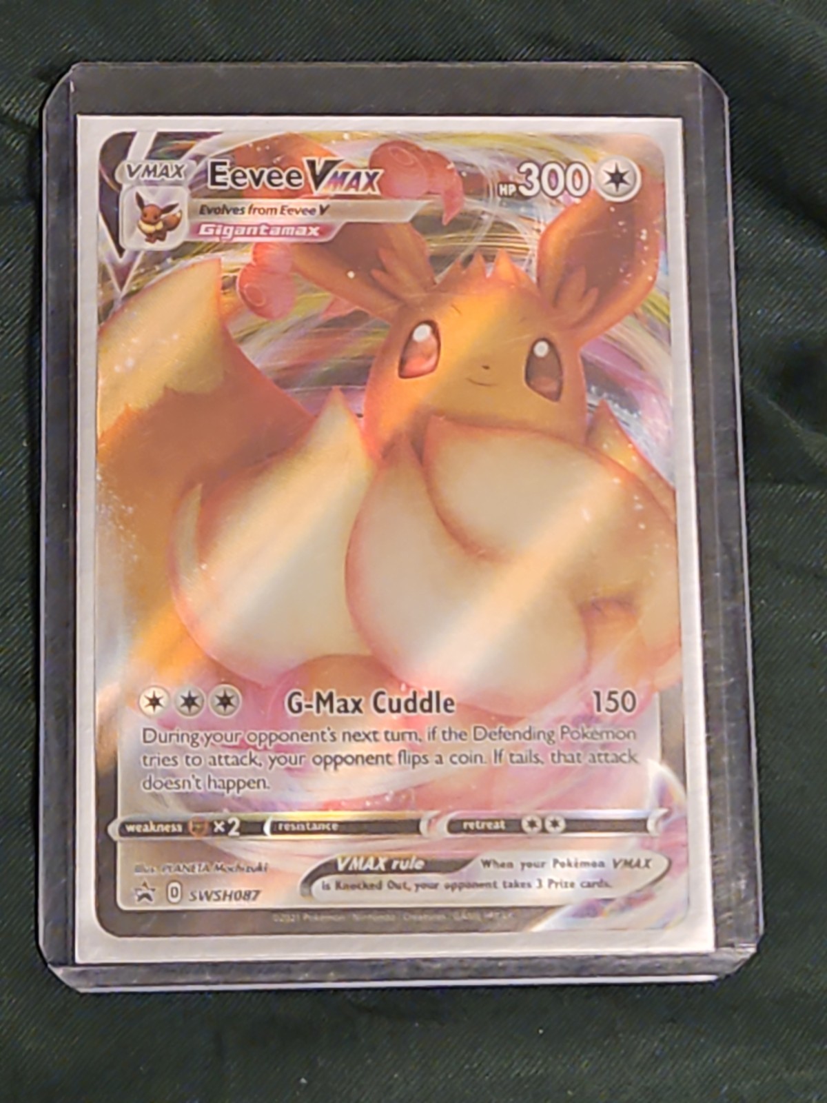 Pokemon Card TCG – Eevee VMAX SWSH087 Black Star Promo Shining Fates Near Mint