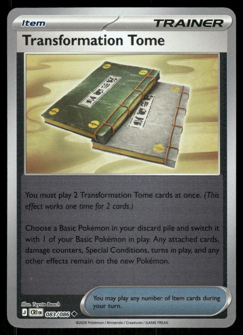Transformation Tome – Reverse Holo Uncommon – 083/086 – NM