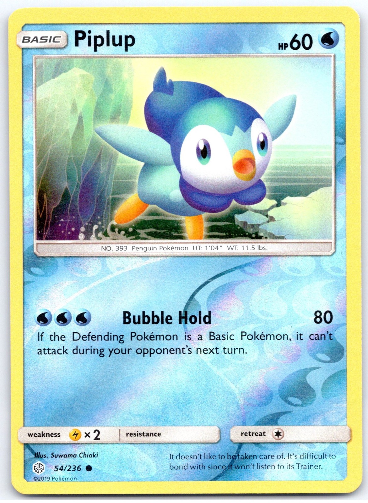 Pokemon Piplup 54/236 – SM12 Common LP EN