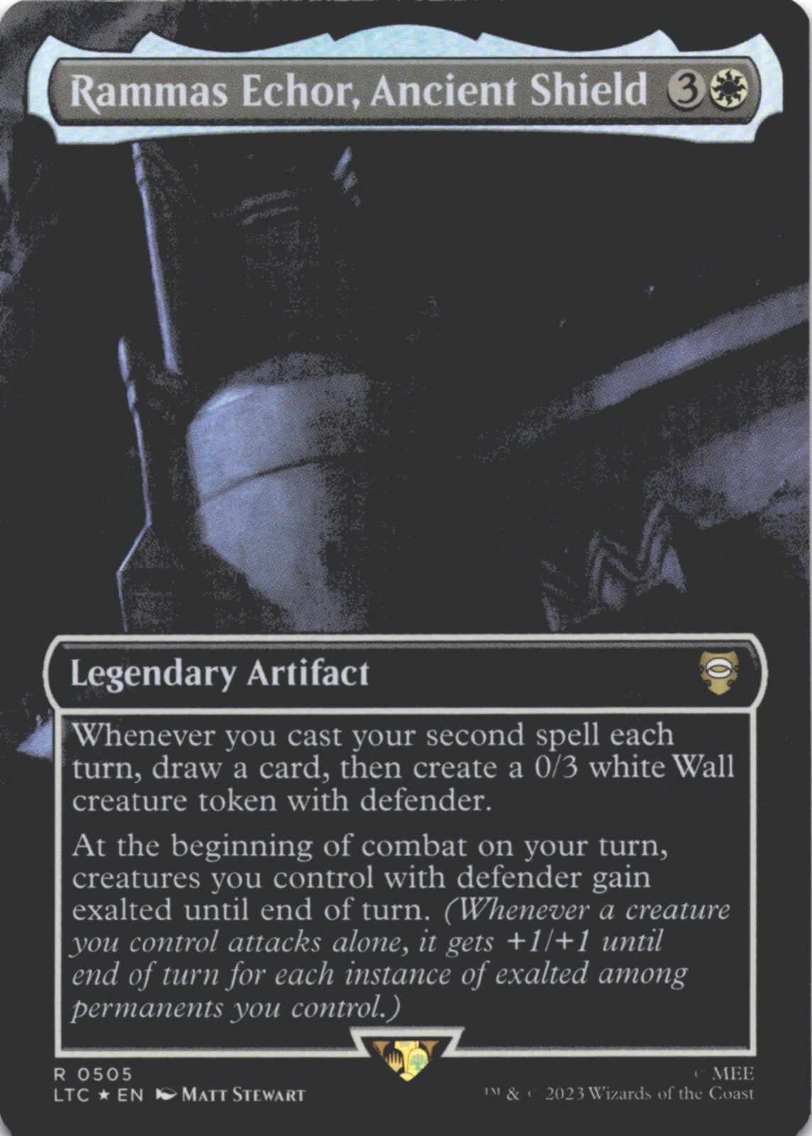 MTG Rammas Echor, Ancient Shield (Borderless) Foil NM Lord of the Rings LOTR