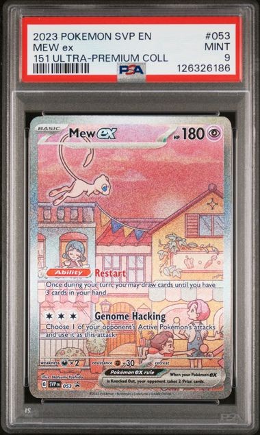 Pokemon Mew ex 151 Ultra Premium Coll. Promo #053 PSA 9 Mint