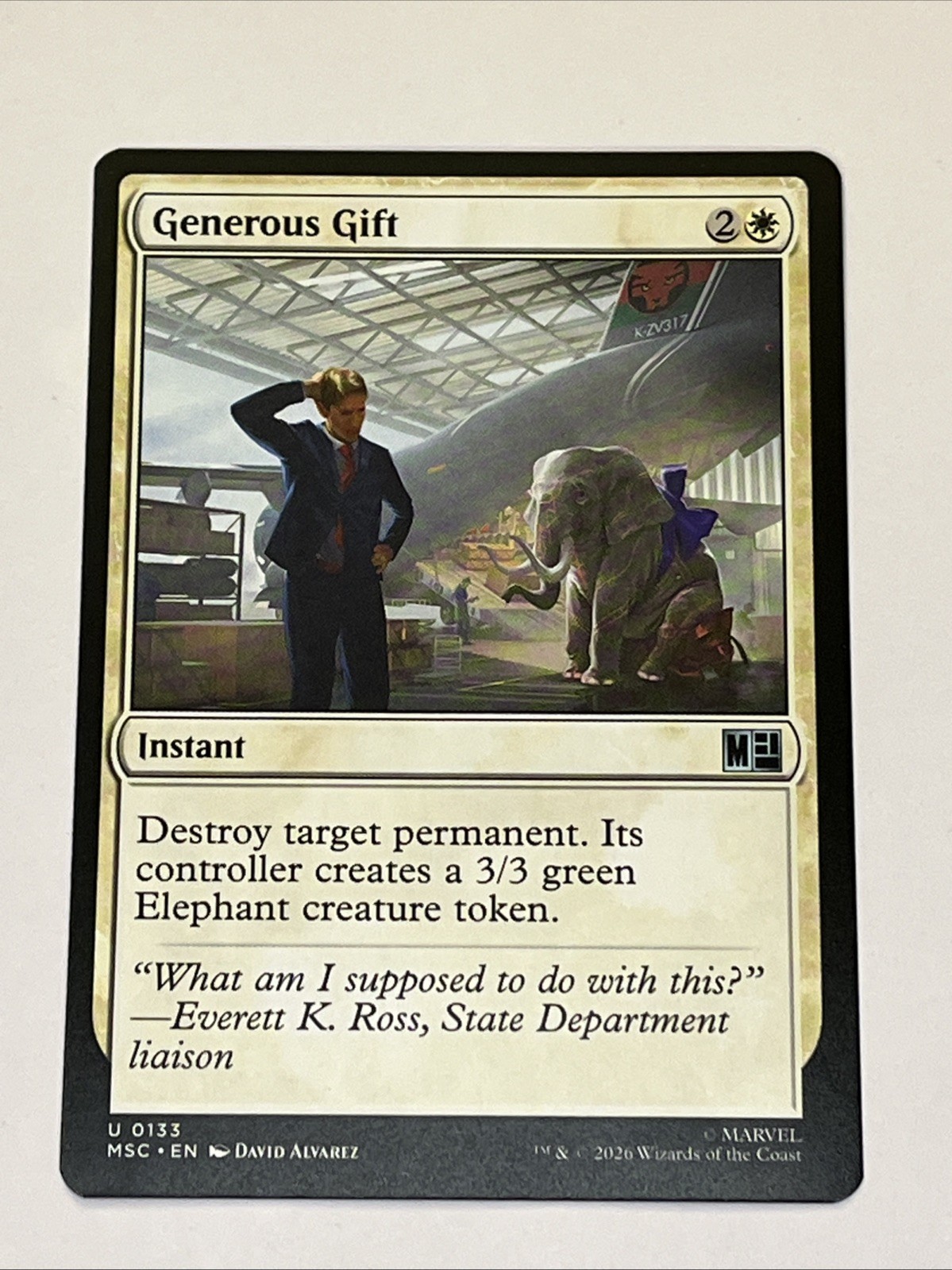 MTG Generous Gift (133/1213) Marvel Super Heroes Commander NM