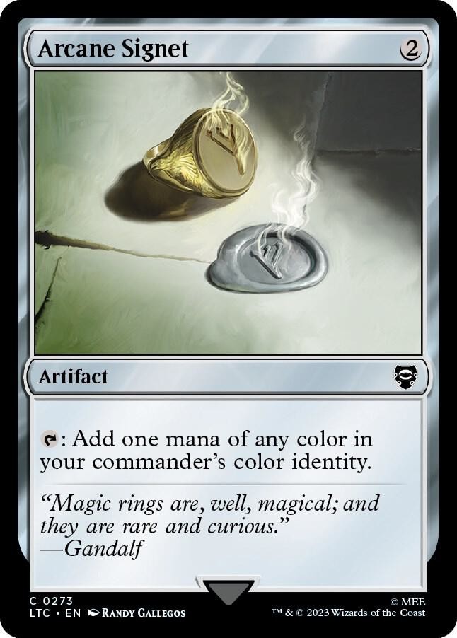 1x Arcane Signet – Commander: The Lord of The Rings – NM – MTG