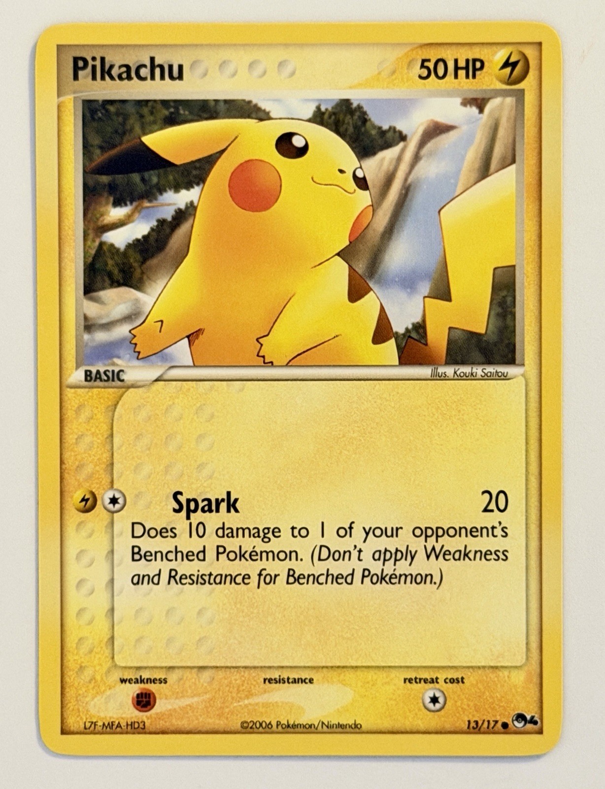 Pokemon Pikachu 013/017 POP Series 4 Regular NM Promo