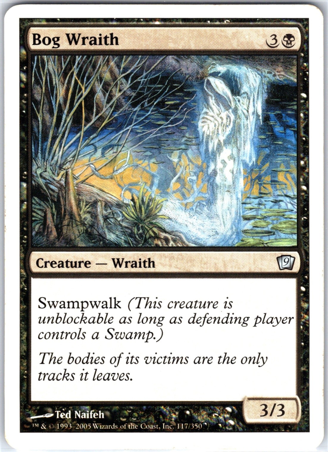 Bog Wraith 117 U 9th Edition Magic the Gathering MTG LP