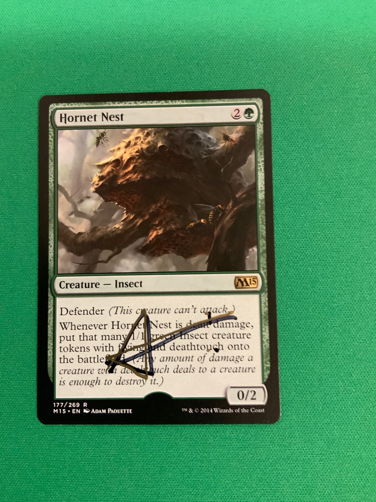 MTG Magic Hornets Nest Signed F&B Artist Proof x1 M15 Adam Paquette