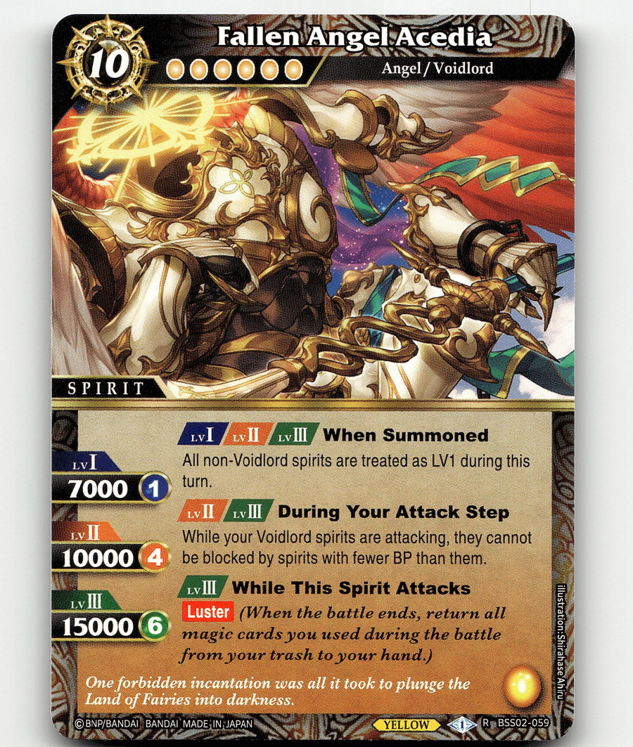 Battle Spirits Saga – Fallen Angel Acedia – False Gods
