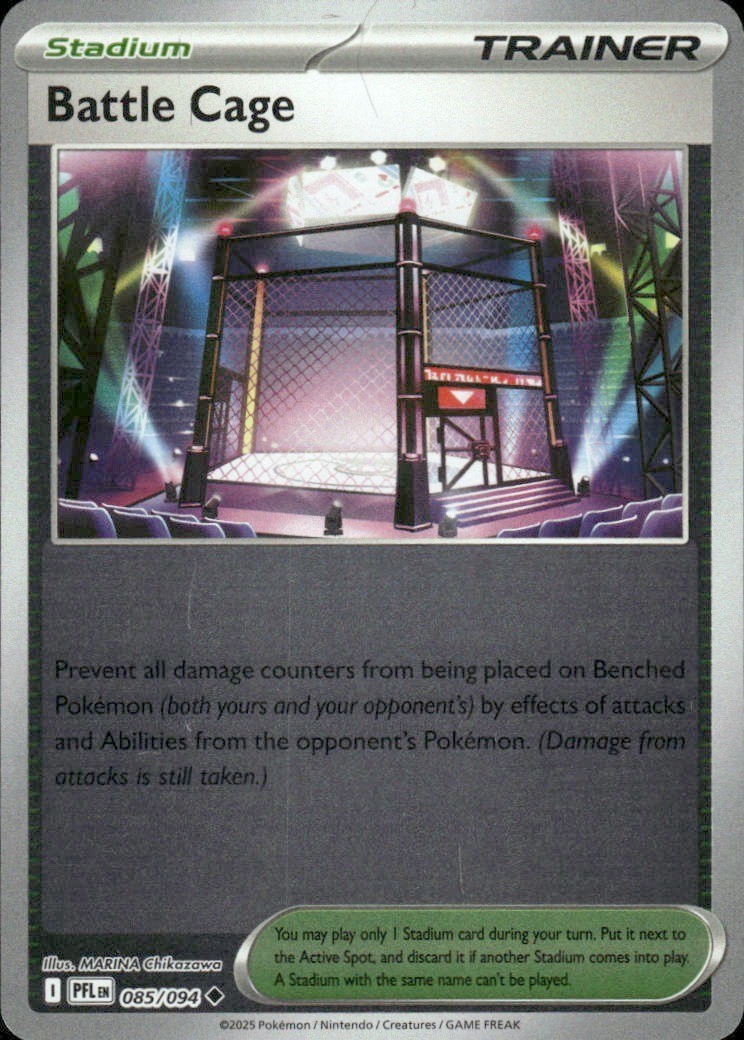 BATTLE CAGE 085/094 PHANTASMAL FLAMES REVERSE HOLO POKEMON MARINA CHIKAZAWA