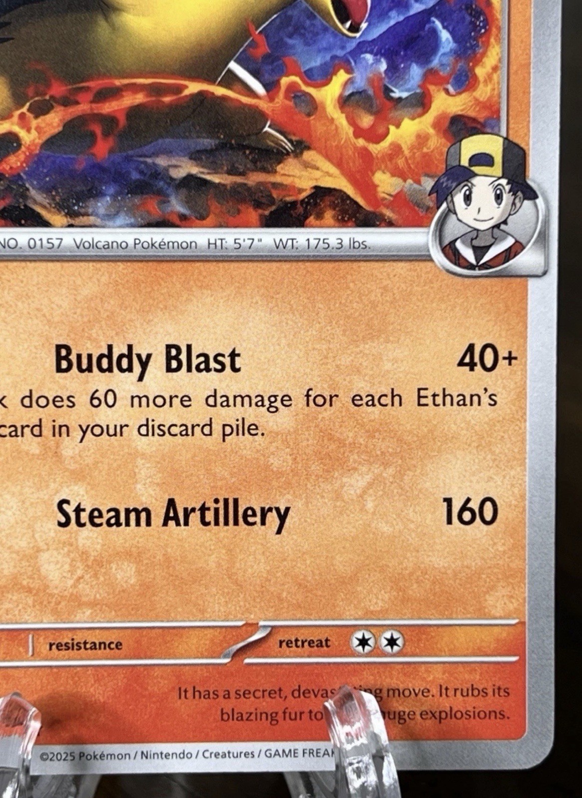 Ethan’s Typhlosion 034/182 Prize Pack Series 8 Play Pokemon Stamped Non-Holo NM